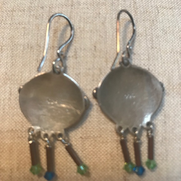 🙂 Pair of smiley face sterling silver earrings 🙂 - Picture 2 of 3